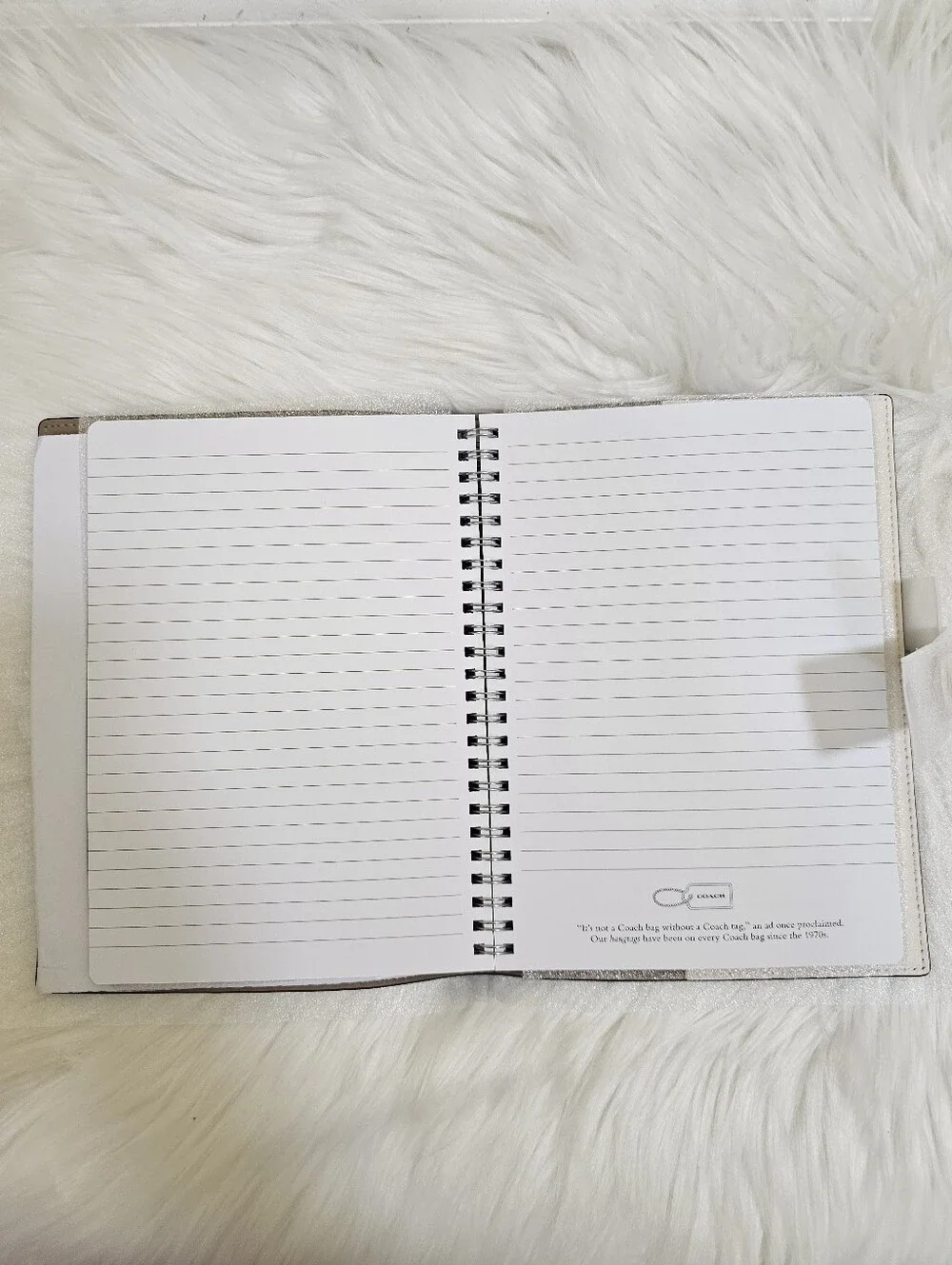 New Coach Notebook with Cherry Print